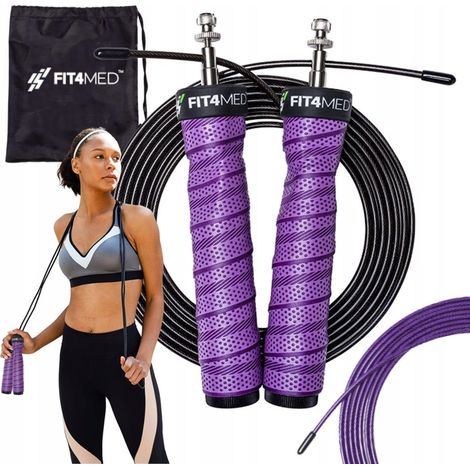 CROSSfit FITness VERSTELLBARES SPRINGSEIL MIT KUGELGELENKEN FÜR 2 ÜBUNGEN AUS STAHLSÄULEN