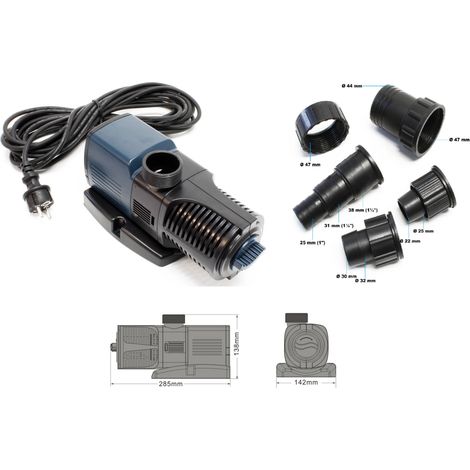 Pompe de bassin / pompe de cours d'eau 10000l /h 80 W