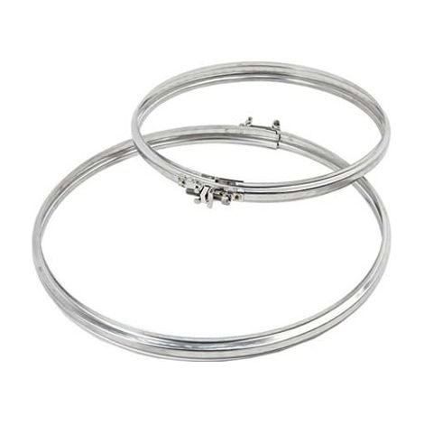 FASCETTA BLOCCAGGIO TUBO ACCIAIO INOX AISI 304 - CM 14- 10 pezzi