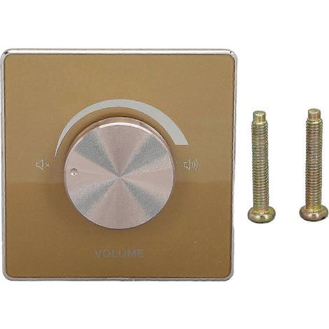 Commande de volume murale 50 W, cadre en alliage d'aluminium, commutateur de réglage à tension constante 5 positions, bouton rotatif de contrôle du volume (1/5)