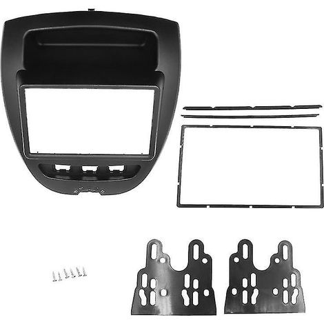 Cadre autoradio 2 DIN pour Aygo C1 107 2005-2014, façade, kit de tableau de bord, panneau autoradio DVD, cache stéréo (1/5)