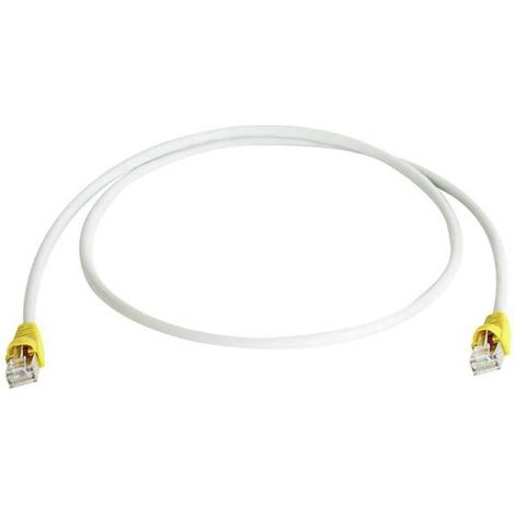 Câble de raccordement réseau informatique RJ45 (croisé) 100007985 CAT 6a S/FTP gris 0.50 m S371791 (1/2)