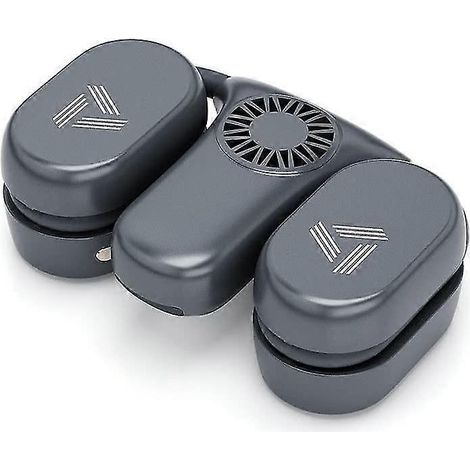 Ventilateurs de cou portables, pliables et sans pales (noirs) (1/5)