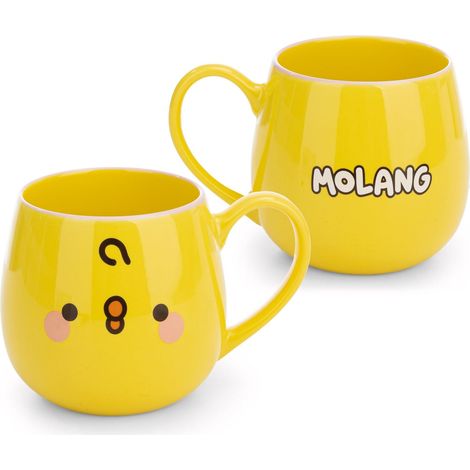 Tasse 400 ML 8 x 9 cm avec Banderole Jaune Tasse en Porcelaine conçue avec Soin Accessoire Mignon pour la Cuisine Le Bureau et la Maison Joli Cadeau pour Vos Proches (1/5)