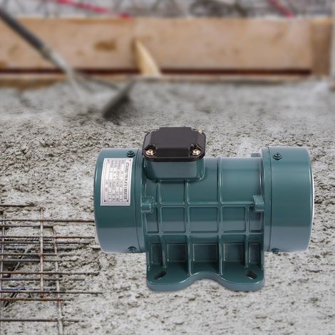 Moteur vibrant intensif béton ciment, compresseur à béton, 2840 tr/min, moteur vibrant pour charbon, courant, construction, industrie chimique, bleu, 370 W 220 V (1/5)