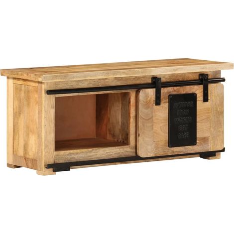 TV-Schrank 90x35x40 cm Massivholz Mango