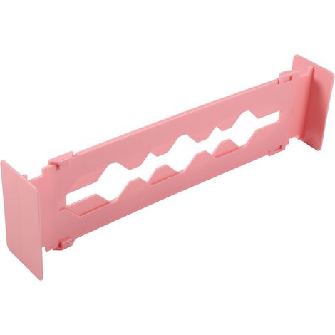 Séparateur de tiroir réglable pour cuisine maison, organisateur de rangement cloison (Rose) (1/2)