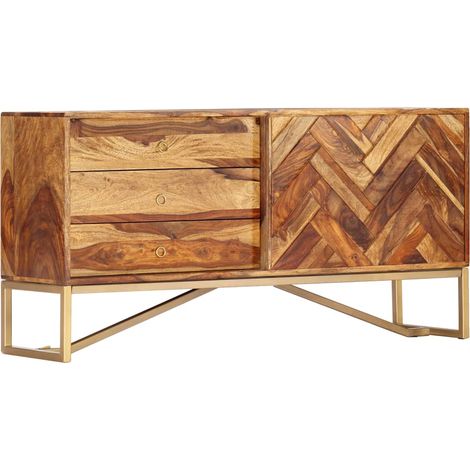 Sideboard 118x30x60 cm Massivholz Akazie