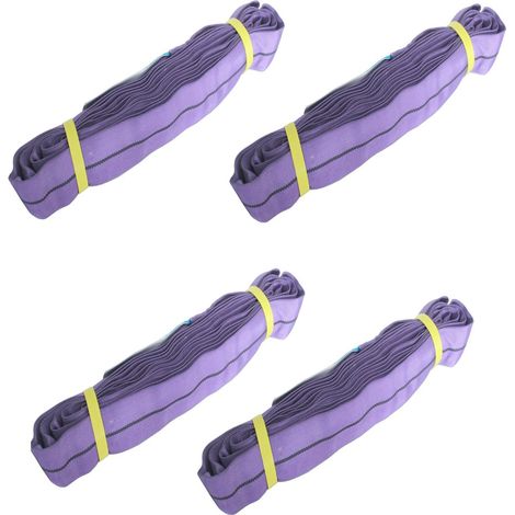 4x Rundschlinge 1000kg 1 to lila 2m Umfang Hebeband Hebegschlinge Kran Hebegurt