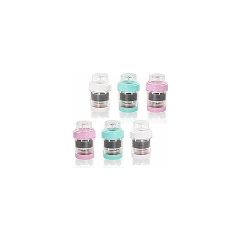 6pcs mini filtre à eau de robinet robinet deau au charbon actif charbon robinet leau cartouche de filtre purificateur propre robinet de filtre à eau de cuisine de douche dappoint (1/5)