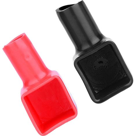 Paar rote und schwarze Batteriepolkappen, Plus und Minus, 192681 192682 (1/5)