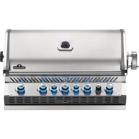 barbecue a gas da incasso napoleon "prestige pro 665 rb" grigio 7 bruciatori (1/5)