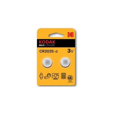 Piles sous blister kodak lithium bouton ultra cr 2025 - pack blister 2 piles.