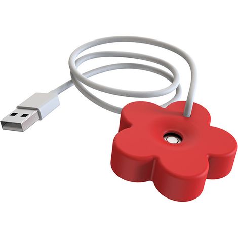 Mini humidificateur USB portable de bureau à ultrasons, vaporisateur hydratant pour la maison, rouge (1/5)