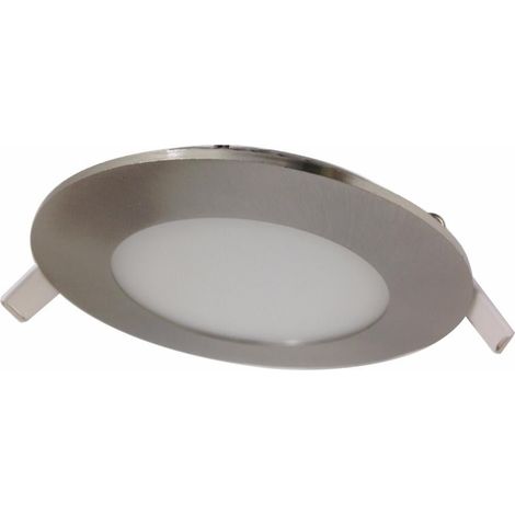 Downlight Dalle LED 6W Extra Plate Ronde - Unité / Blanc Froid / Aluminium - SILUMEN (1/5)