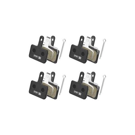 Adaptées aux plaquettes de frein semi-métalliques pour vélos, hautement compatibles, avec une force de freinage élevée, plaquettes de frein à disque silencieuses, sûres et fiables. (1/5)