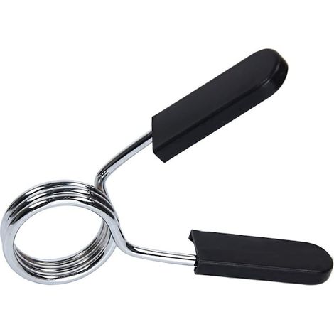 Pince à ressort pour barre de disque, deux pinces de 28 mm pour haltères, verrouillage de la barre de poids 28 mm/1,1" (1/5)