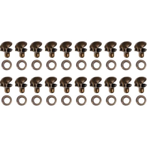 Lot de 20 crochets en laiton pour lacets de chaussures et bottes, boucles et crochets de fixation. (1/5)