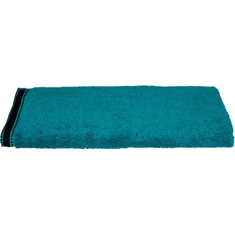 Serviette De Bain Premium Couleur Vert Pétrole 50x90cm