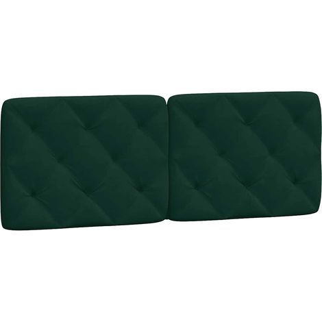 Maison Exclusive - Kopfteil-Kissen Dunkelgrün 140 cm Samt