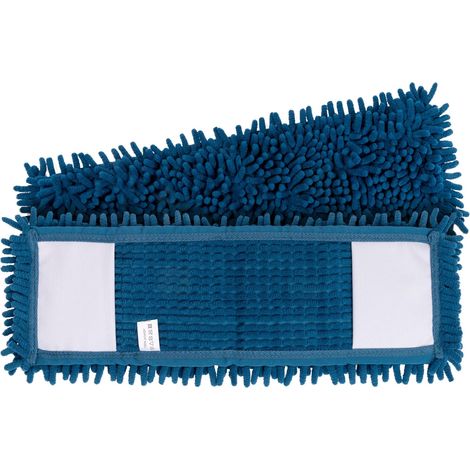 Lot de 2 Housses Dépoussiérantes Microfibres Frizzy pour Balai Professionnel Combiné, Housses Plates de Dimensions 44 cm x 14 cm, Idéales pour la poussiere du Sol.
