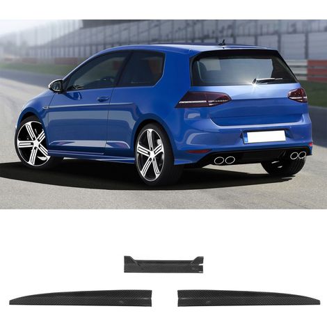 Dreiteiliger Heckspoiler (134,5 cm), universell für alle Fahrzeuge (Typ A, ohne Noppen), glänzende Carbonfaser-Optik (1/5)