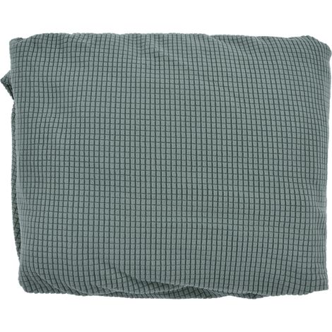 Moderner, rutschfester, hochelastischer, maschinenwaschbarer, dicker Fleece-Stricksofabezug in Cyan für 3-Sitzer-Sofas (190-230 cm) (1/5)