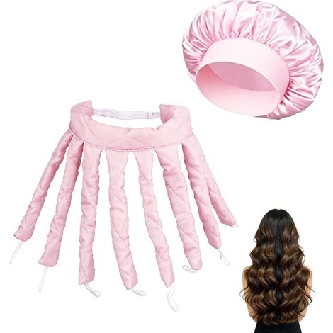 Hair Curlers Heat Free Curling Curl Curler Curls Wavy Curls Spiral Curls DIY Hair Styling Kit with (1/5)