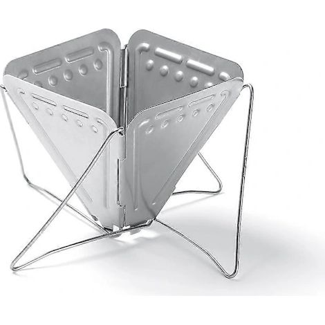 Filtre permanent pour le camping, entonnoir filtrant portable pliable en acier inoxydable, argenté, fait main, 1 pièce, 17 x 10 x 8,5 cm (1/5)