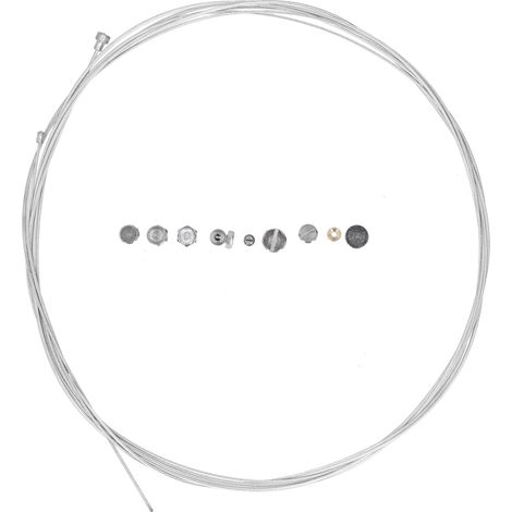 Câble de frein en acier 2 mètres avec kit de 9 embouts de réparation universel pour motos (1/5)
