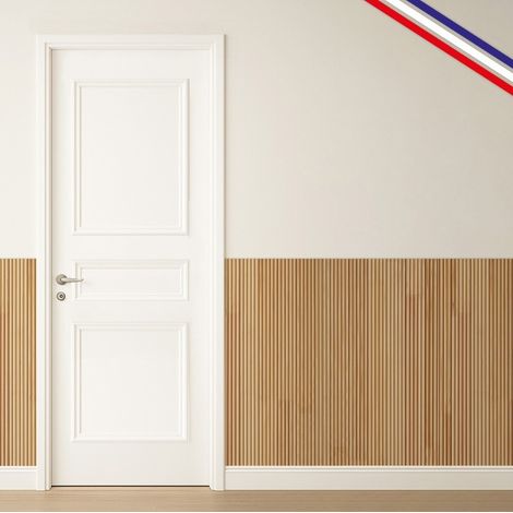 Lot de 2 kits pour moulures de porte en bois - à doucine - Prêt à coller et peindre (1/5)