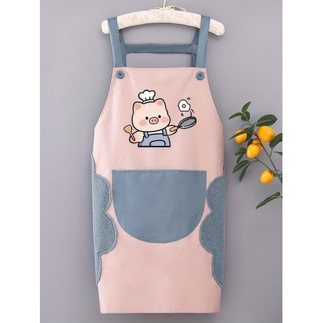 3 geräumige Schürzen mit Taschen, waschbare Küchenschürze, ärmelloses Design, geeignet für die Gastronomie. (1/5)