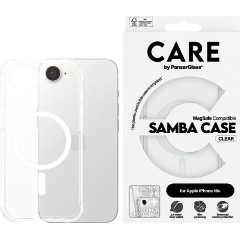 Custodia Care by PanzerGlass Fashion MagSafe per iPhone 16e trasparente (1/3)