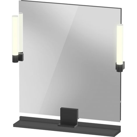 Duravit Sivida Spiegel, Diamantschwarz Matt, 650x36x650mm, (1/5)