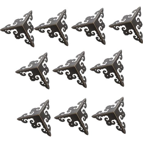 jojofuny Lot de 10 protections d'angle vintage en métal, protections (1/5)