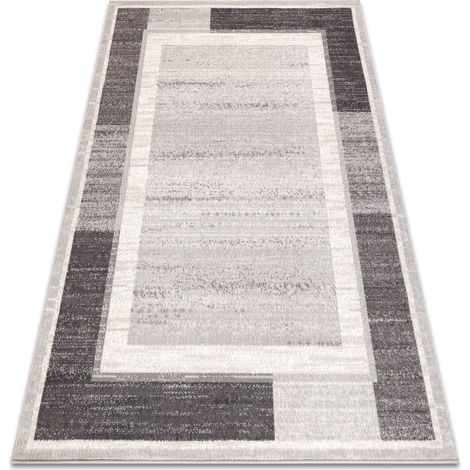 Tappeto Lana ANGEL 6232 / 52022 Geometrico, cornice beige / grigio beige 80x150 cm