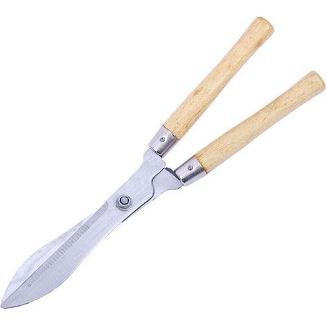 Cisailles à gazon à manche en bois, sécateurs de jardin pour la maison, ciseaux de jardin pour branches et branches épaisses, cisailles à gazon vert et à fleurs