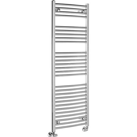 Radiateur de salle de bain courbé ALYA 500x1420mm, chromé (1/5)
