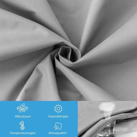 Wasserdichter Matratzenschoner – Dunkelgrau – Maße 120 × 200 cm + 30 cm tiefe Tasche (1/3)