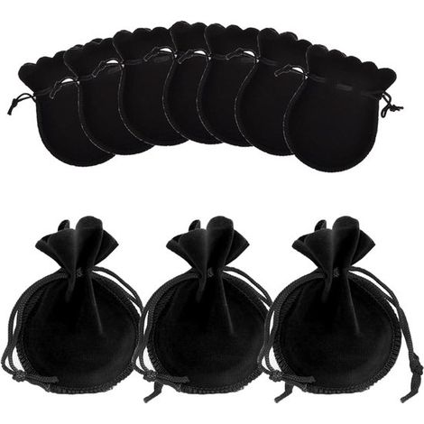 50 Stück Samtbeutel Samtbeutel mit Kordelzug Schmuckbeutel mit Kordelzug zur Aufbewahrung von Schmuck Juwelen Süßigkeiten kleinen Geschenken usw (1/5)