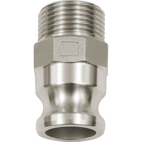 Riegler Kamlok-Schnellkupplungsstecker mit AG, Typ F, Alu, R 3 (1/4)