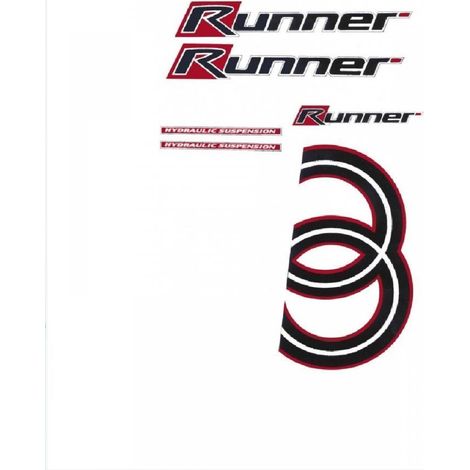 kit deco 6 pièce autocollant stickers pour scooter gilera 50 (1/3)