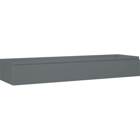 Mexen Orio Badezimmerschrank für Waschbecken 160 cm, 1 Schublade, Graphit matt - 91A10-16023-1-BF66 (1/5)