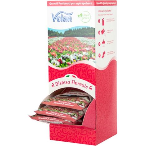 GRANULI PROFUMATI VELAN DISPENSER 25 BUSTINE PROFUMO DISTESA FLOREALE