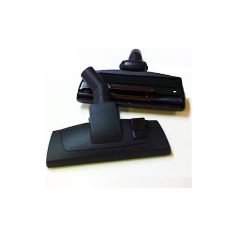Brosse combinée mixte noire roulette centrale