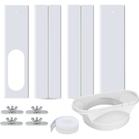 Lntyq Tragbares Fenster-Kit für Klimaanlagen, verstellbare Fensterdichtung für ausziehbare Klimaanlagen-Fensterlüftungs-Kit, verstellbare Fensterdichtungsplatte, ausziehbare Kit-Platte (1/5)