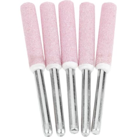 Juego de 5 limas de afilado para pulir motosierras, cabezal de pulido y rectificado de 4,8 mm (1/5)