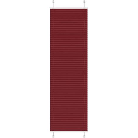 Plissee Bordeauxrot 55x200 cm Stoffbreite 54,4 cm Polyester