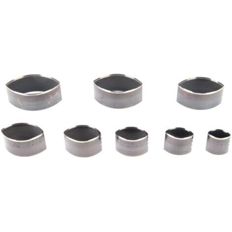 Moule de poinçonnage en cuir creux en acier à haute teneur en carbone, matrice de découpe pour bricolage artisanat sac ceinture portefeuille fabrication 8 pièces