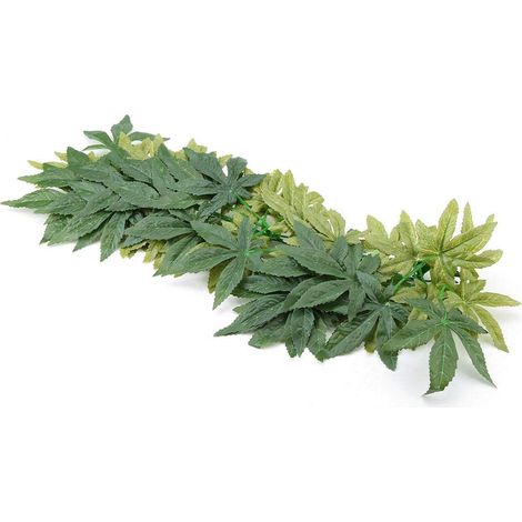 Plantes atificielles Hebe vete en plastique avec ventouse pou aquaium eptile Teaium Habitat boîte Onements Extéieu De La Maison Jadin Déco Écologique(50cm) (1/4)
